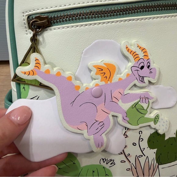 NWT Disney Parks Loungefly Figment watering can Epcot Flower Garden 2023 - Picture 8 of 9